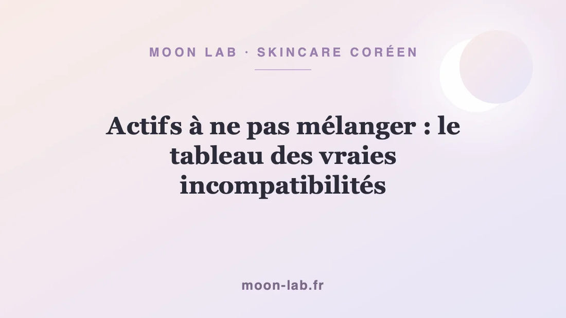 Actifs à ne pas mélanger : le tableau des vraies incompatibilités