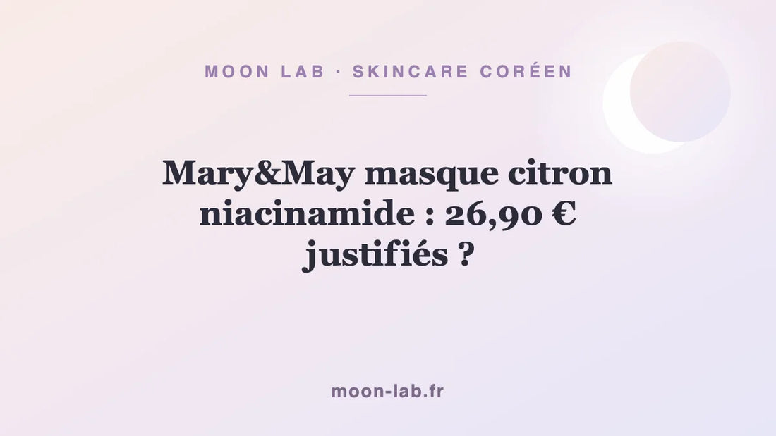 Mary&May masque citron niacinamide : 26,90 € justifiés ?