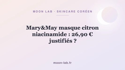 Mary&May masque citron niacinamide : 26,90 € justifiés ?