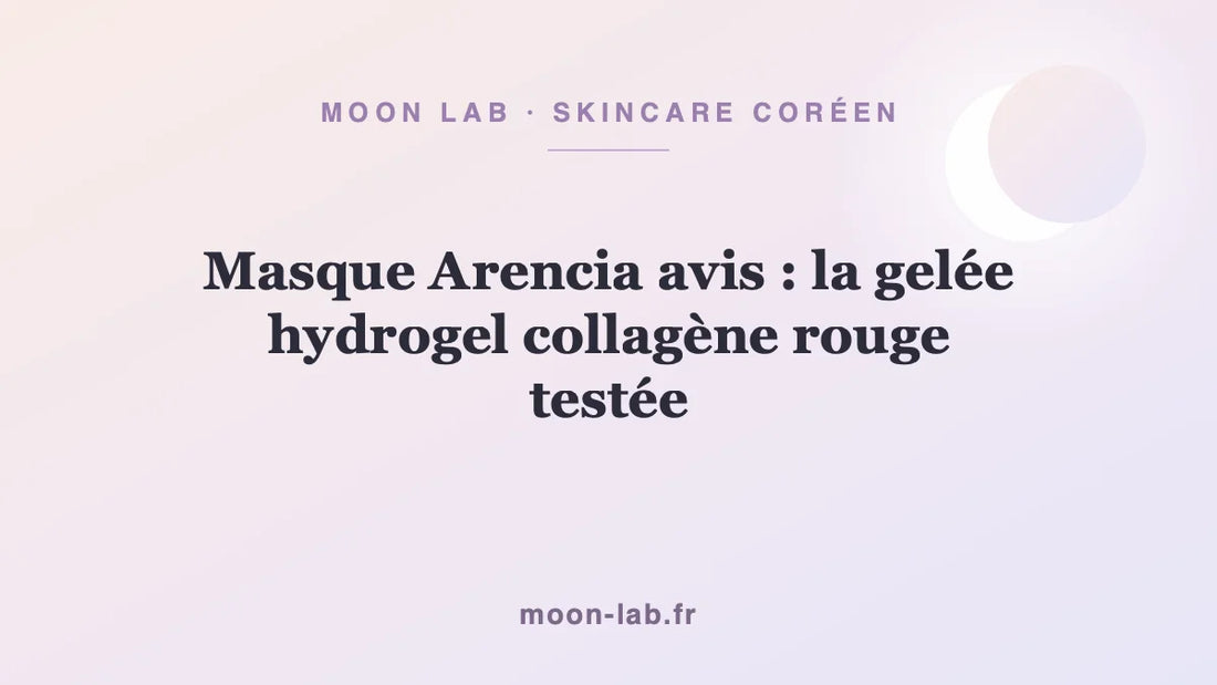 Masque Arencia avis : la gelée hydrogel collagène rouge testée