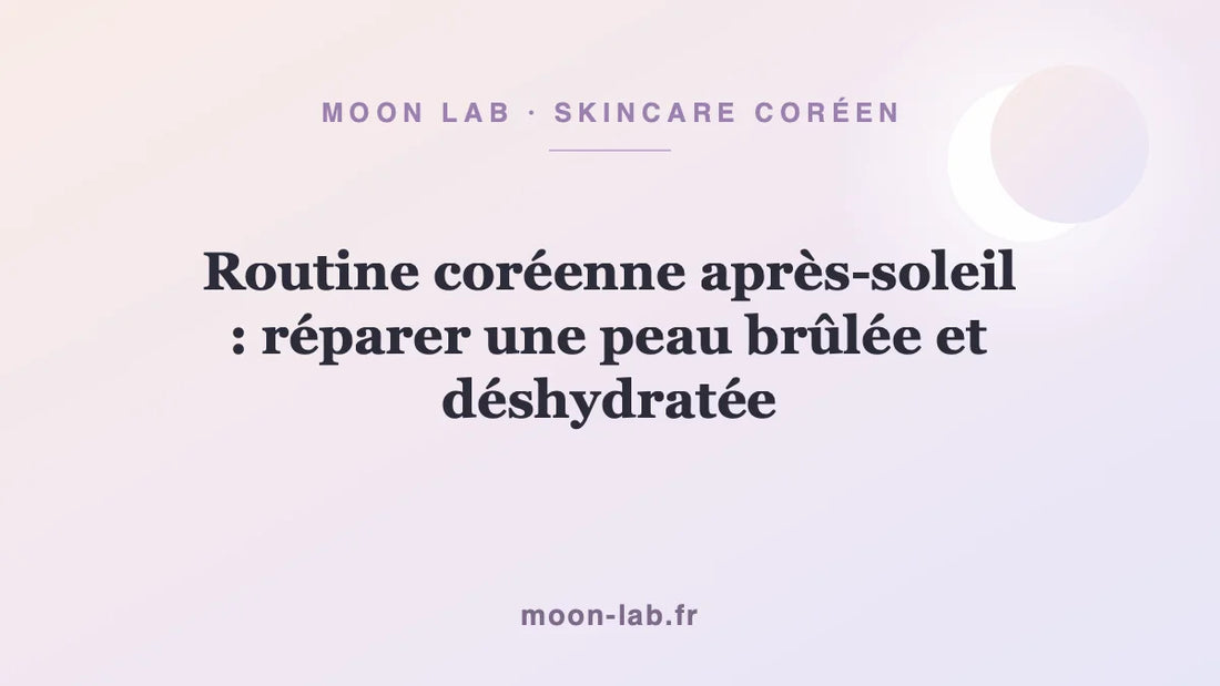 Routine coréenne après-soleil : réparer une peau brûlée et déshydratée