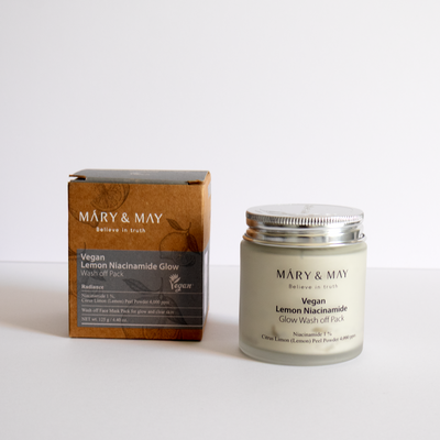Mary&May — Masque éclat niacinamide citron à rincer K-beauty 125 g